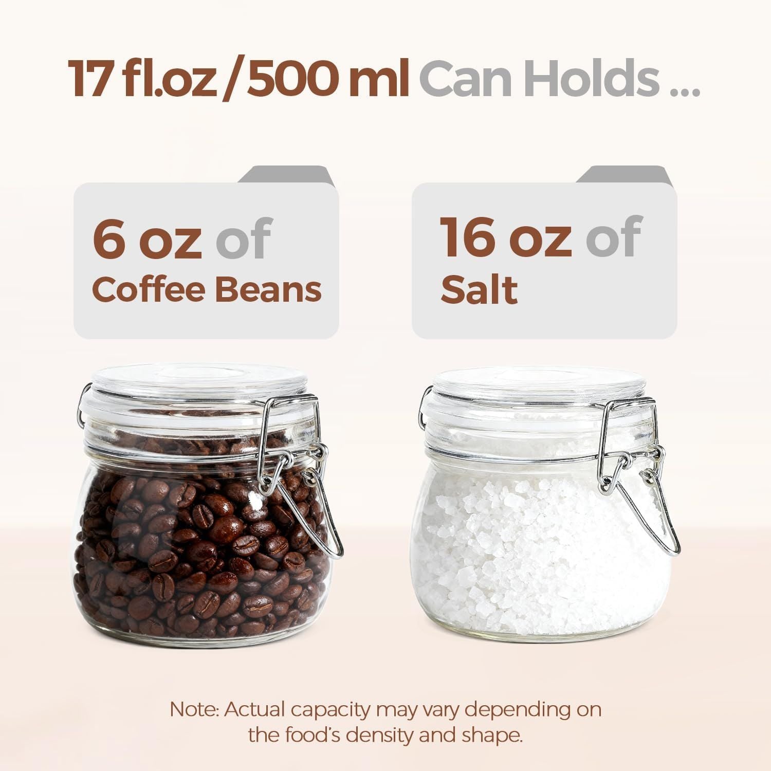 Small round glass jar with wide mouth filled with dried herbs