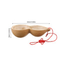 Gourd water dipper with hanging cord, 22 cm long and 6.2 cm deep