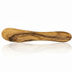 Olive wood butter spreader with smooth polished finish.