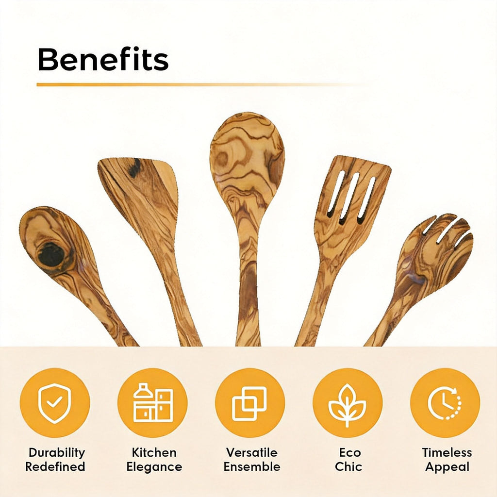 Benefits of olive wood kitchen utensils for durability, kitchen use, and everyday cooking.