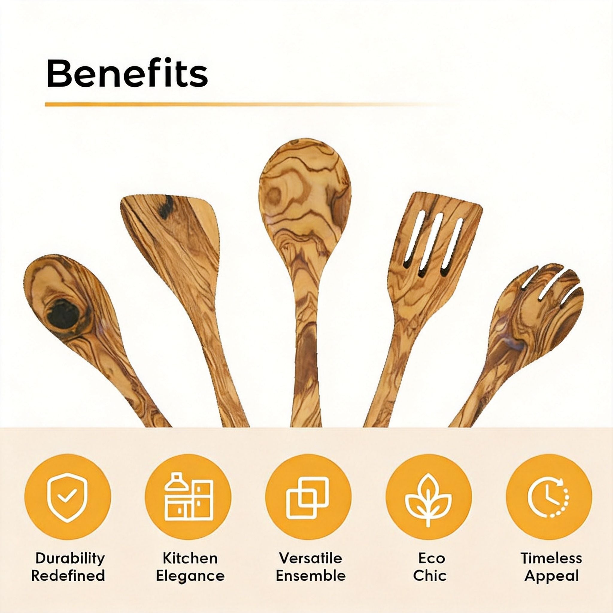 Benefits of olive wood kitchen utensils for durability, kitchen use, and everyday cooking.